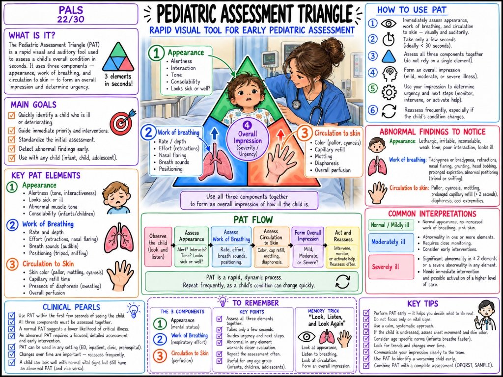 PALS 22/30: Pediatric Assessment Triangle (PAT) — Rapid Assessment Tool