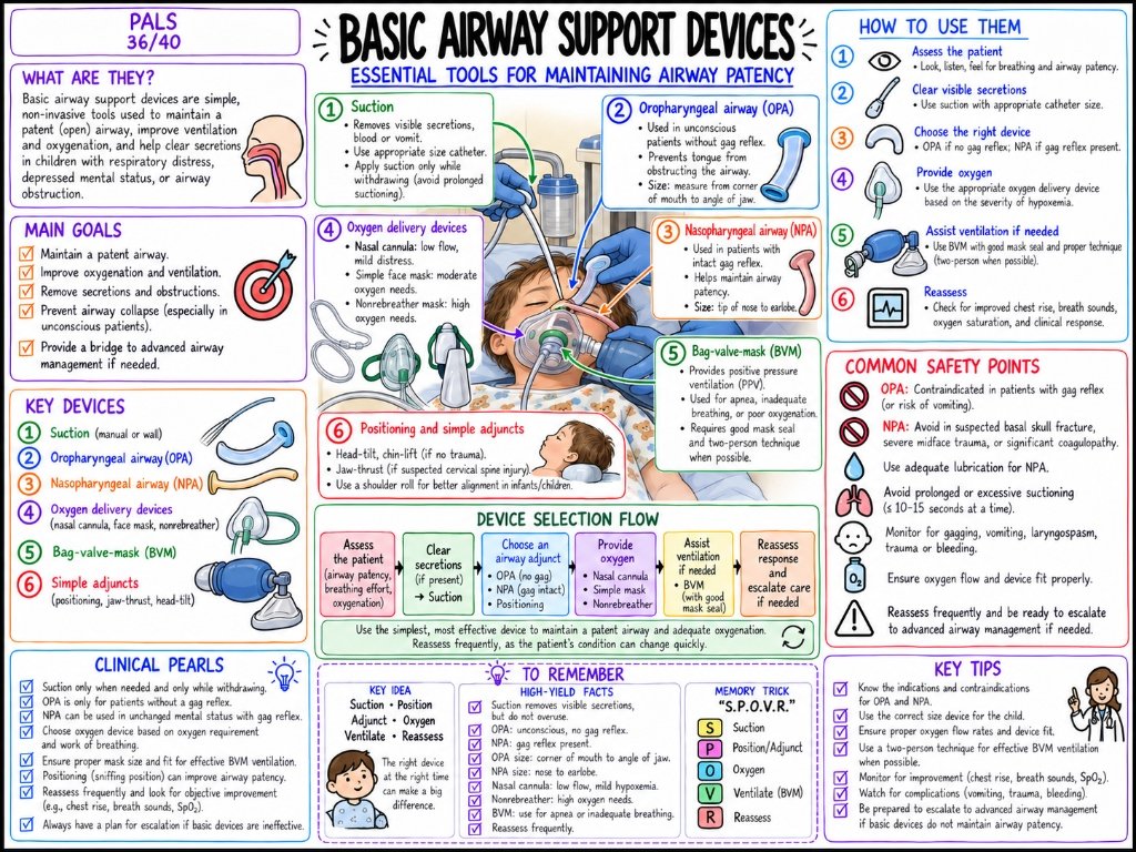 PALS 36/40: Basic Airway Support Devices — Essential Tools for Airway Patency