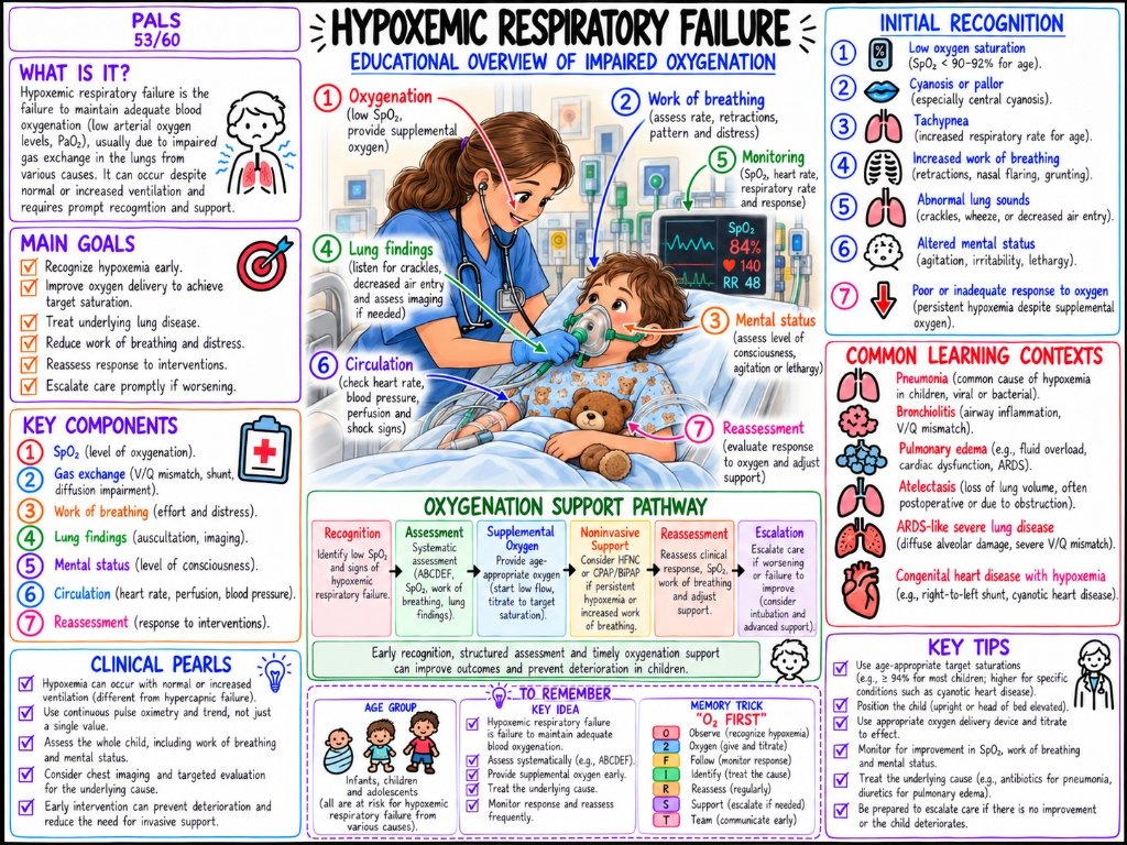PALS 53/60: Hypoxemic Respiratory Failure — Overview of Impaired Oxygenation