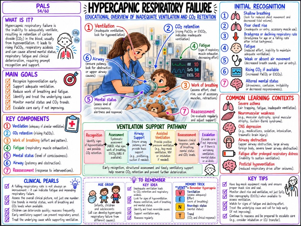 PALS 54/60: Hypercapnic Respiratory Failure — Inadequate Ventilation & CO2 Retention